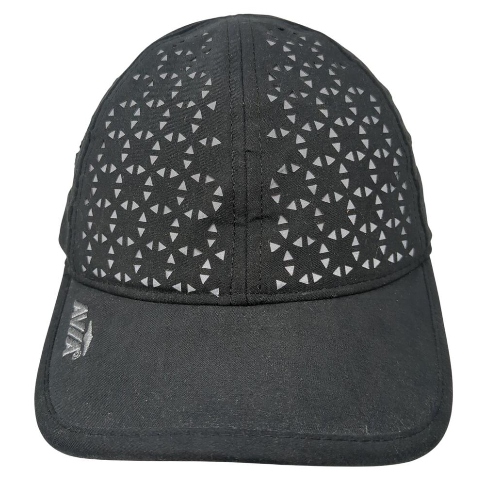 Avia Strapback Baseball Cap Black One Size Adjustable Breathable Outdoor 6 Panel